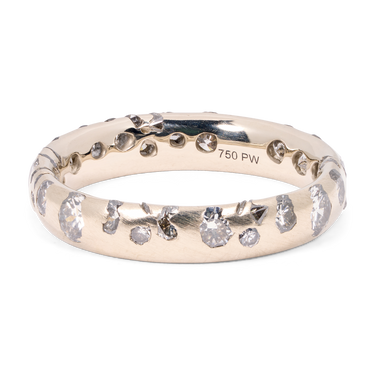 Diamond Confetti Ring in White - Size 6 - 11791